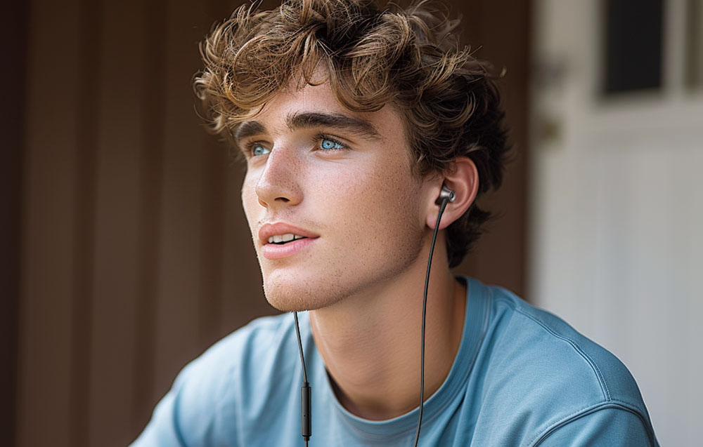 Vezetékes fülhallgató UGREEN 3.5mm EP106 (fekete) 3