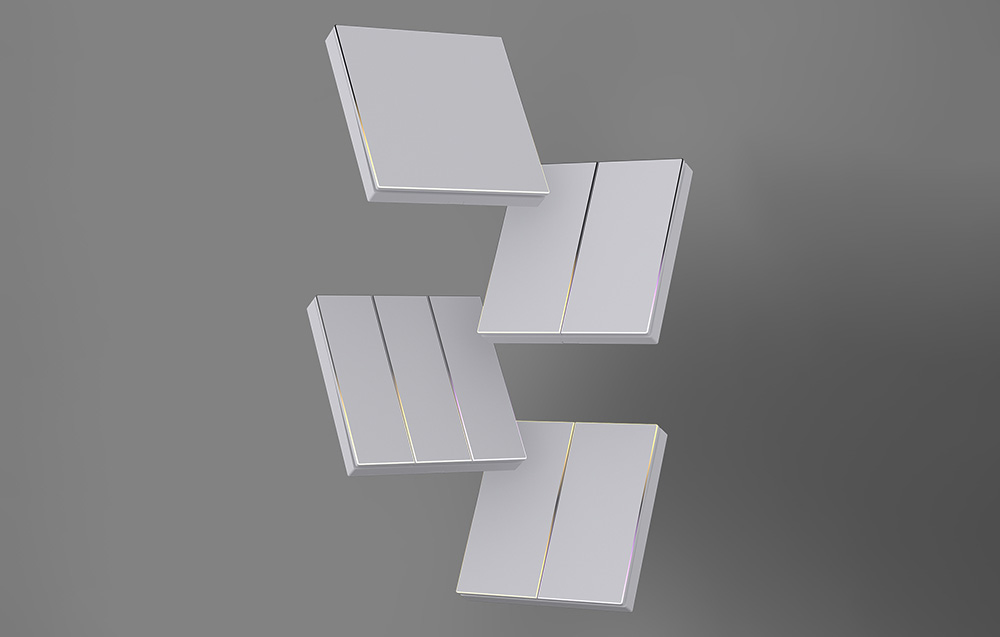 ZigBee Avatto TS60-EU-W2 Touch Light Switch Dual TUYA (fehér). 2