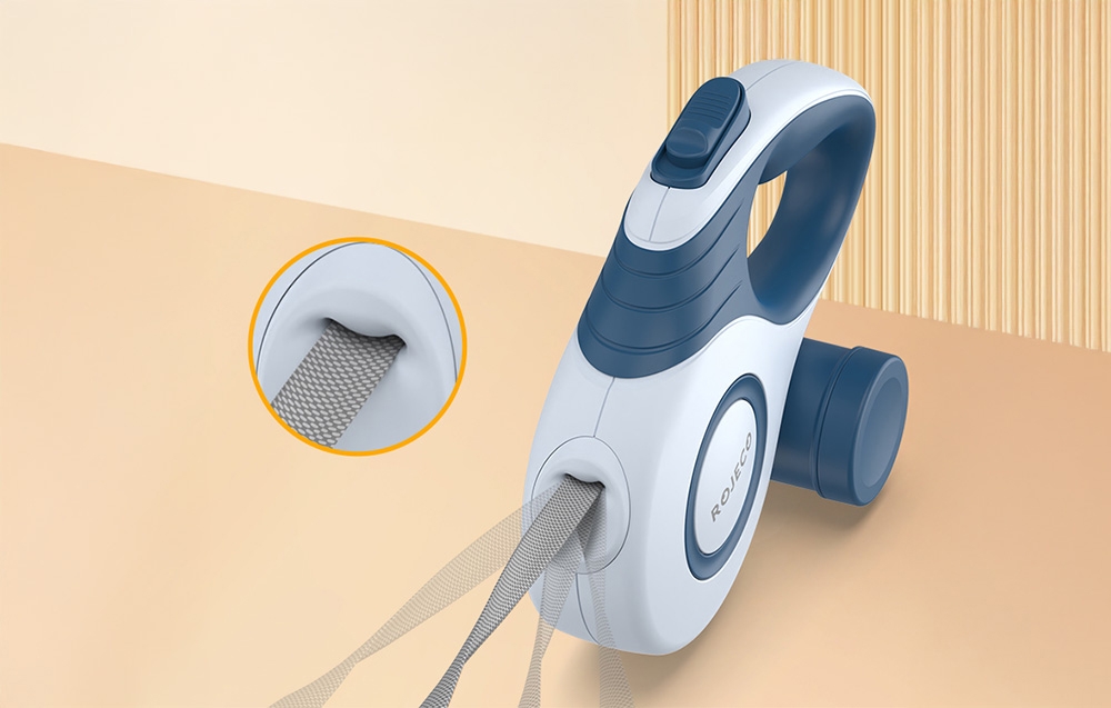 Rojeco A12 5M automata behúzható kutyapóráz, 5 méter (kék) 2