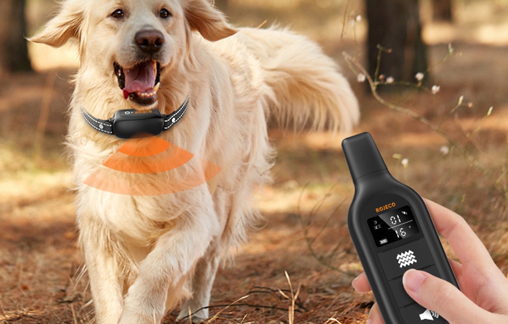 Rojeco elektromos ugató nyakörv (fekete) 3