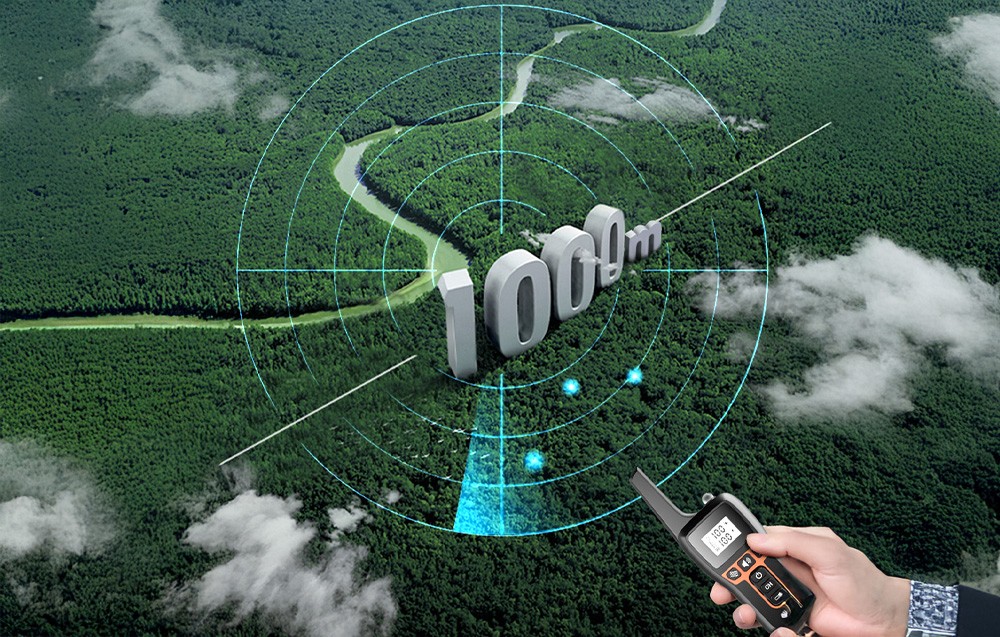 Rojeco PD5291000m kutyakiképző nyakörv 2 nyakörvvel 2