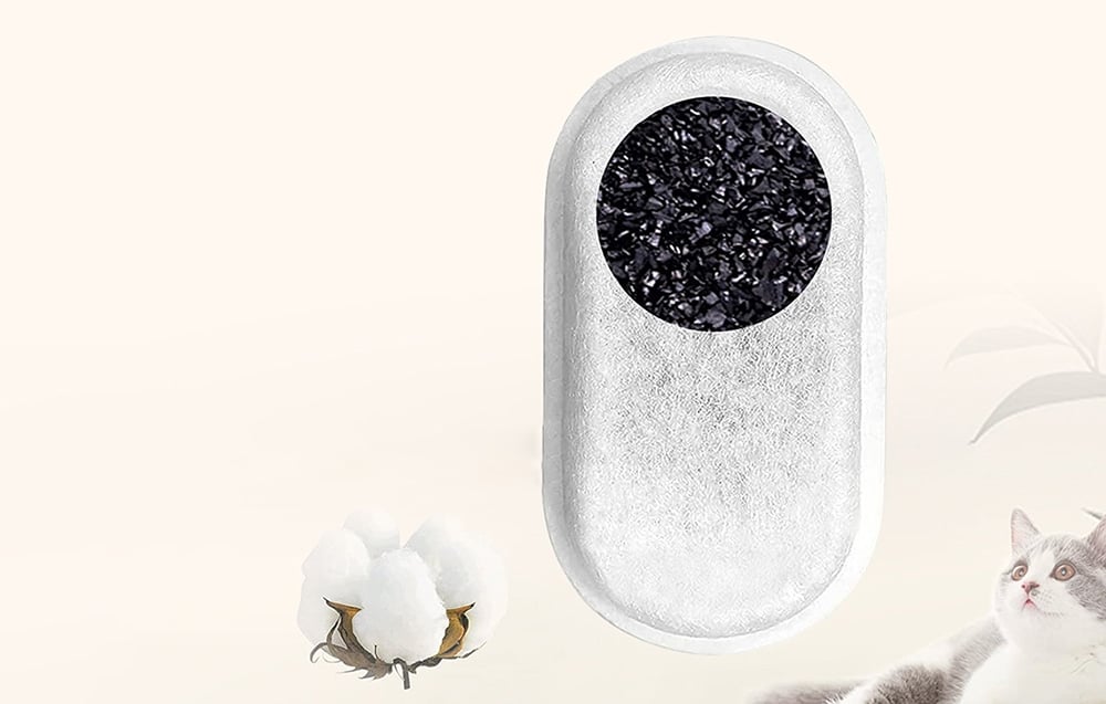 Szűrők a Rojeco smart szökőkúthoz/rozsdamentes acélból készült kisállat itatóhoz (8 db) 2