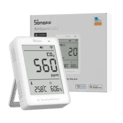 SONOFF AirGuard CO2 Matter Over Wi-Fi Air Quality Monitor, SAWF-08P