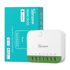 SONOFF MINI DUO 2-Gang Matter Over WiFi Smart Switch, MINI-2GS