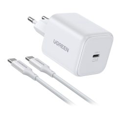 UGREEN USB-C–USB-C 3.1 PD kábel, 60 W, 1,5 m (fekete) 1