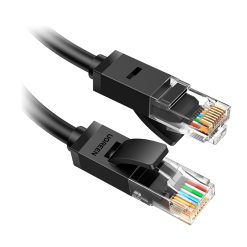 UGREEN NW106 Ethernet RJ45 lapos hálózati kábel, Cat.7, STP, 0,5 m (fekete) 1