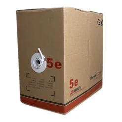 UTP fali kábel, cat5e, 305fm, dobozos kiszerelés, 0,5mm, fehér